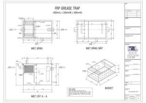 Bể tách mỡ composite