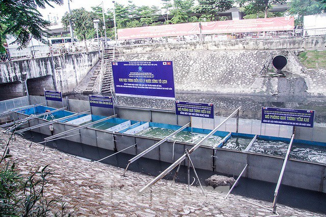 4 bể chứa nước phục vụ từng công đoạn trong xử lý nước thải