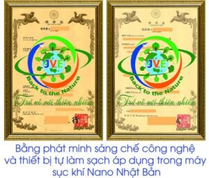 bằng sáng chế của công ty JVE