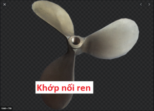 báo giá cánh khuấy chân vịt 3 cánh khớp nối ren