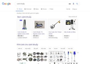 tra cứu từ khóa cánh khuấy trên mạng google