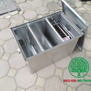 Bể tách mỡ 96 lít - Bách Hóa Môi Trường 3 bể tách mỡ quán bún chả