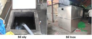So sánh bể xây và bể inox