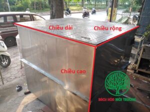 Bể vuông inox dùng để chứa nước