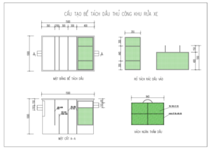 bảng thiết kế bể tách dầu