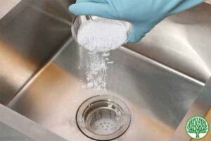 Thông tắc bồn rửa bát bằng baking soda
