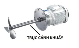 đường kính trục cánh khuấy inox