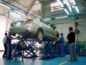 trạm sửa chữa xe máy cũng cần phải có bể tách dầu