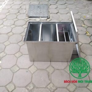 Bể tách mỡ 96 lít - Bách Hóa Môi Trường 2 bể tách mỡ cho quán cơm sườn