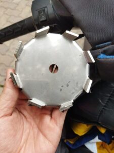 cánh khuấy đĩa cạnh vuông chuyên khuấy trộn dung dịch polymer