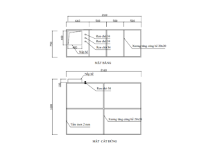 bản vẽ bể nước inox file PDF