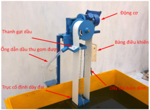 các bộ phận của máy tách váng dầu bám dính