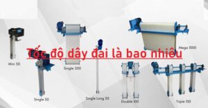 tốc độ dây đai máy vớt váng dầu
