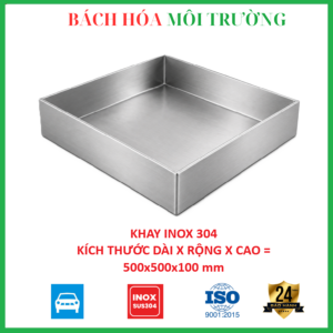 khay inox 500x500x100 mm 3