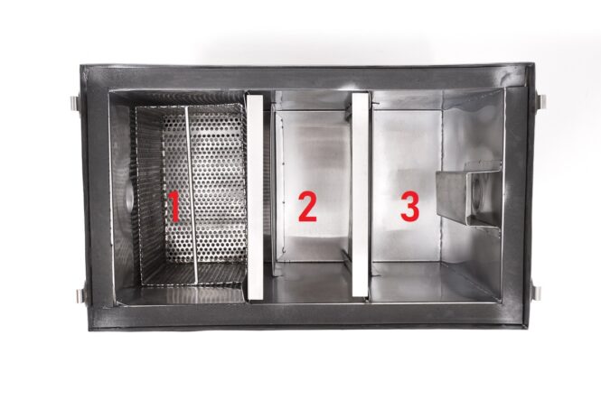 Bể tách mỡ 3 ngăn giúp nâng cao hiệu quả tách mỡ, xử lý rác thải