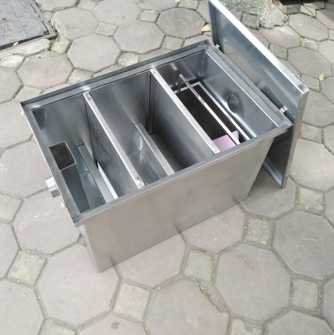 Bể tách mỡ 100l được làm từ inox 304 bền đẹp