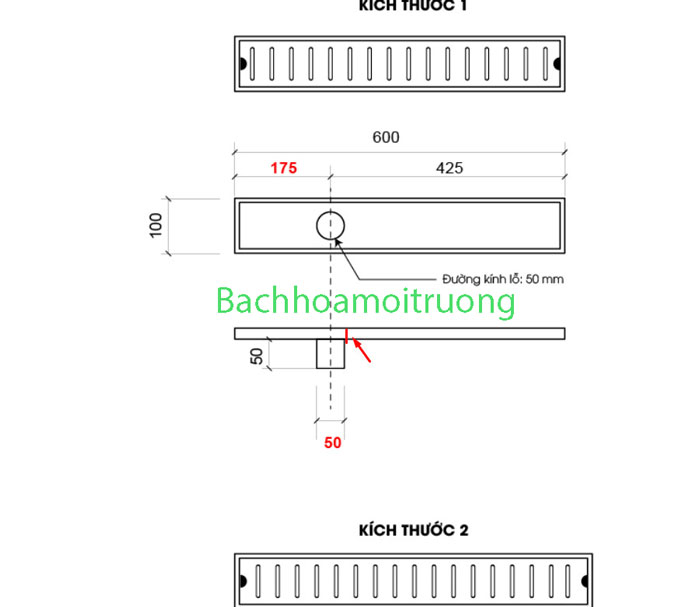 Kích thước rãnh thoát nước chuẩn và phổ biến hiện nay