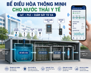 Bể Điều Hòa Trong Module Xử Lý Nước Thải Có Vai Trò Gì? 3 bể điều hòa trong module xử lý nước thải y tế
